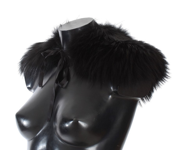Black Fox Fur Collar Scarf Black Fox Fur Collar Scarf
