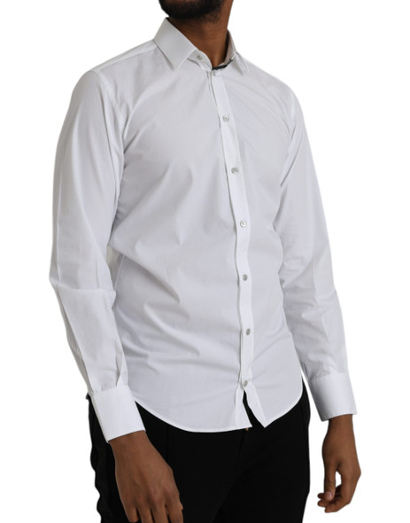 White Cotton Long Sleeve Dress MARTINI Shirt White Cotton Long Sleeve Dress MARTINI Shirt