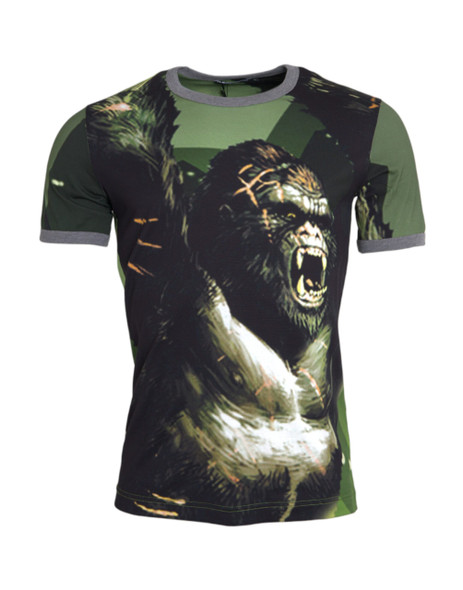 Green Gorilla Cotton Short Sleeves T-shirt Green Gorilla Cotton Short Sleeves T-shirt