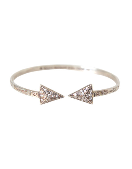 Arrow Crystal 925 Silver Bangle Bracelet Women Arrow Crystal 925 Silver Bangle Bracelet Women