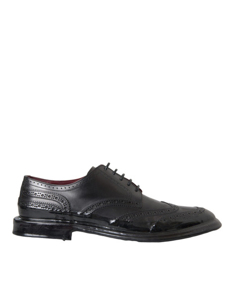 Black Leather Oxford Wingtip Formal Men Shoes Black Leather Oxford Wingtip Formal Men Shoes