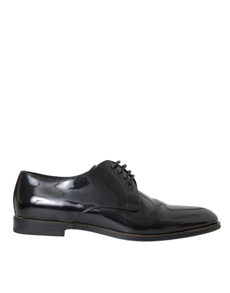 Dolce & Gabbana Black Patent Leather Derby Formal Dress Shoes Dolce & Gabbana Black Patent Leather Derby Formal Dress Shoes