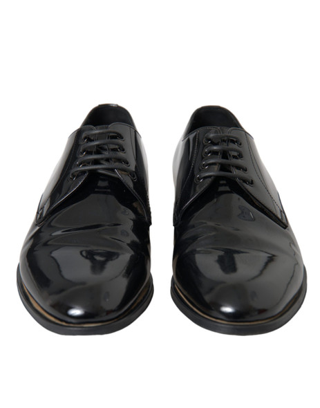 Dolce & Gabbana Black Patent Leather Derby Formal Dress Shoes Dolce & Gabbana Black Patent Leather Derby Formal Dress Shoes