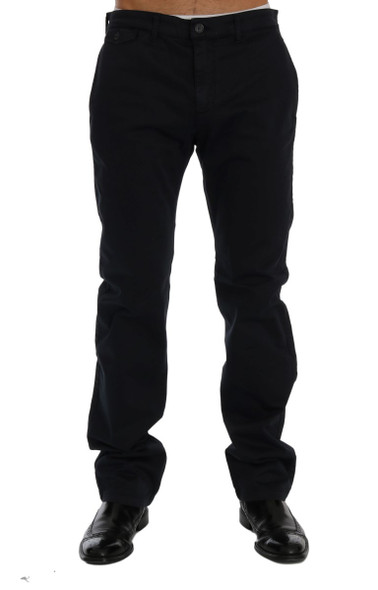 Blue Cotton Stretch Chinos Pants SIG60464 Blue Cotton Stretch Chinos Pants SIG60464
