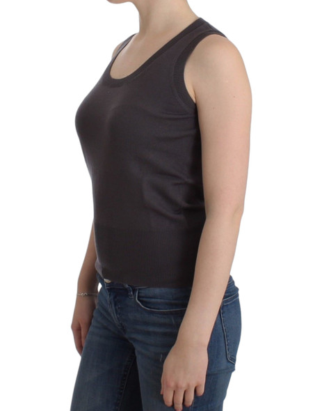 John Galliano Brown knit tank top John Galliano Brown knit tank top