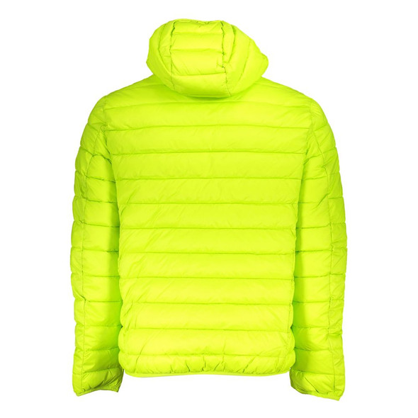 Chic Green Polyamide Hooded Jacket Chic Green Polyamide Hooded Jacket