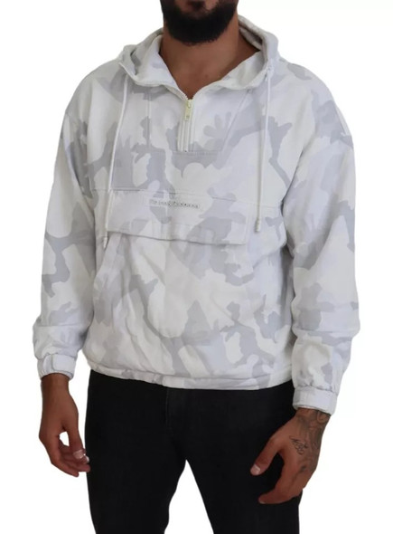 Dolce & Gabbana White Camouflage Hooded Sweatshirt Sweater Dolce & Gabbana White Camouflage Hooded Sweatshirt Sweater