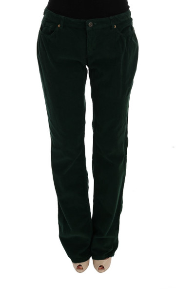 Green Cotton Corduroys Jeans Green Cotton Corduroys Jeans