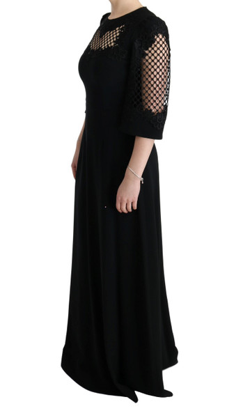 Black Stretch Shift Long Maxi Dress Black Stretch Shift Long Maxi Dress