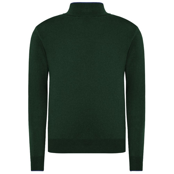 La Martina Green Wool Men Sweater La Martina Green Wool Men Sweater