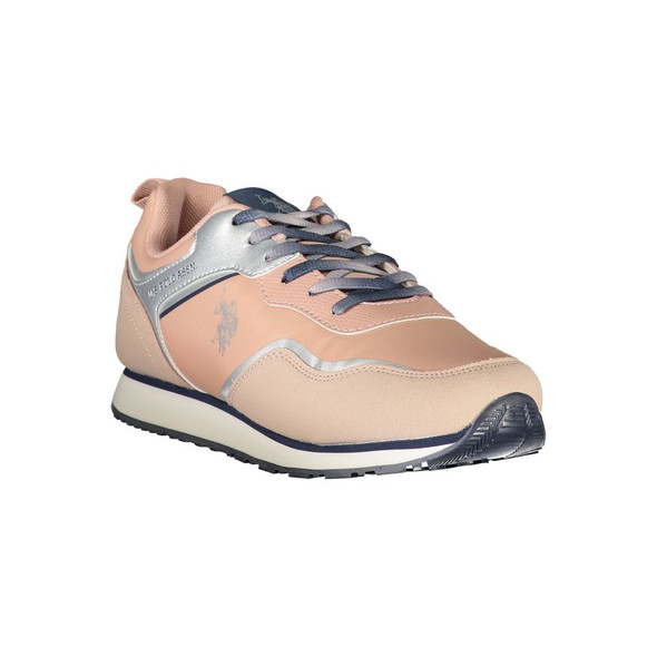 Pink Polyester Sneaker US-23547 Pink Polyester Sneaker US-23547