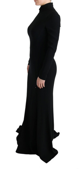 Black Stretch Long Gown Sheath Dress Black Stretch Long Gown Sheath Dress
