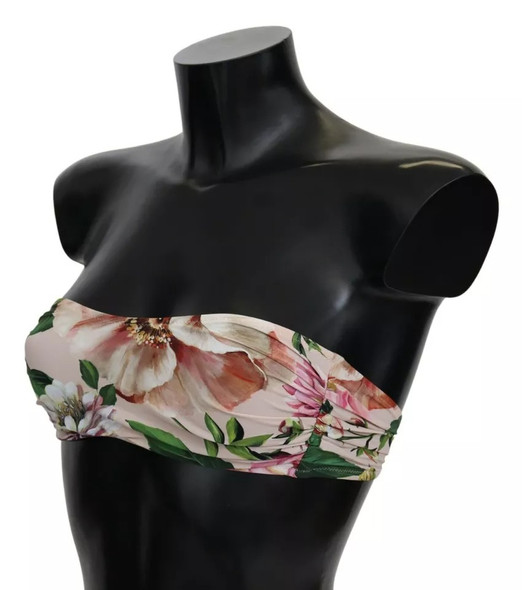Pink Floral Print Swimsuit Beachwear Bikini Top Pink Floral Print Swimsuit Beachwear Bikini Top