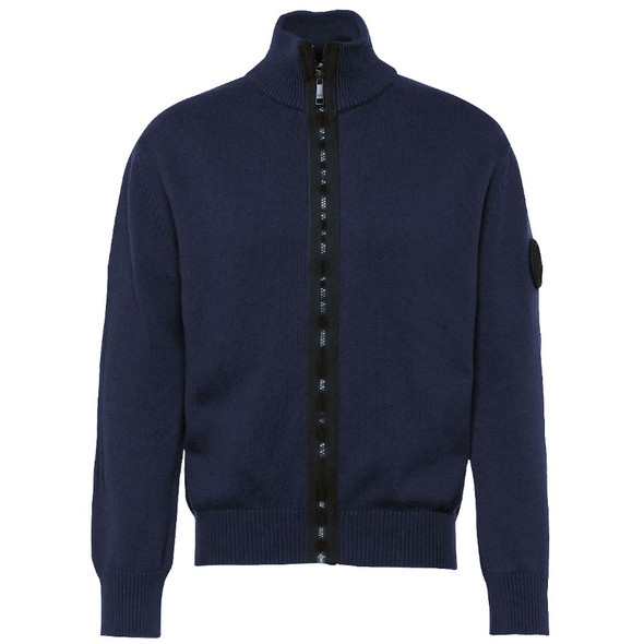 La Martina Blue Cotton Sweater La Martina Blue Cotton Sweater