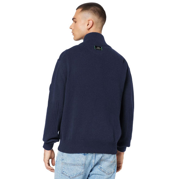 La Martina Blue Cotton Sweater La Martina Blue Cotton Sweater