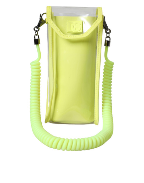 Yellow Green Plastic DG Logo Neck Strap Cardholder Wallet Yellow Green Plastic DG Logo Neck Strap Cardholder Wallet