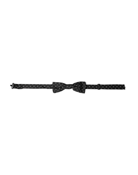 Black Silk Fantasy Adjustable Neck Men Papillon Bow Tie Black Silk Fantasy Adjustable Neck Men Papillon Bow Tie