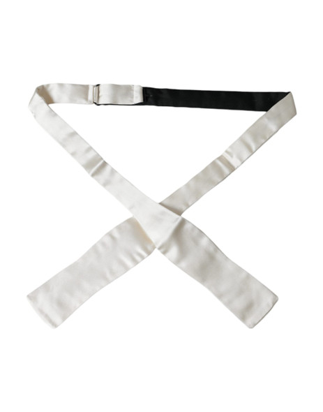 White Silk Slim Skinny Necktie Men Bow Tie White Silk Slim Skinny Necktie Men Bow Tie