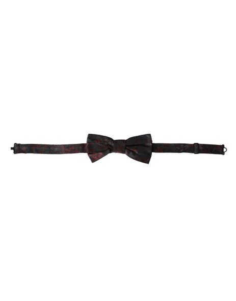 Red Black Floral Adjustable Neck Men Bow Tie Red Black Floral Adjustable Neck Men Bow Tie