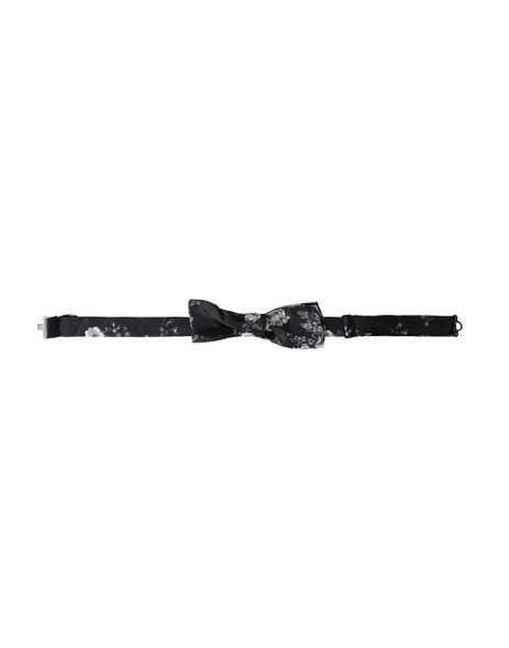 Black Floral Fantasy Adjustable Neck Men Bow Tie Black Floral Fantasy Adjustable Neck Men Bow Tie