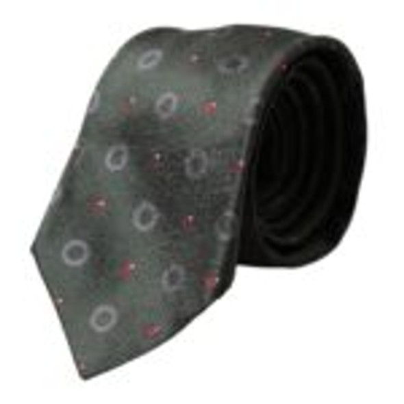Dark Gray 100% Silk Fantasy Adjustable Men Tie Dark Gray 100% Silk Fantasy Adjustable Men Tie