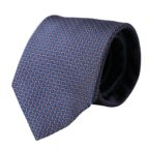 Navy Blue Silk Patterned Adjustable Men Tie Navy Blue Silk Patterned Adjustable Men Tie