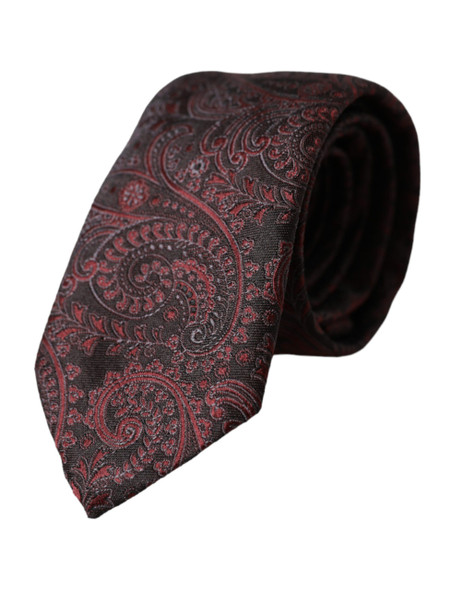 Bordeaux Patterned Silk Adjustable Men Tie Bordeaux Patterned Silk Adjustable Men Tie
