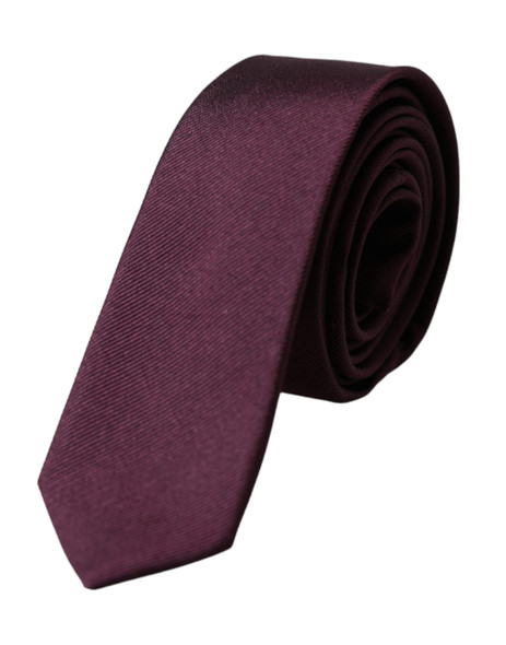 Bordeaux Solid 100% Silk Adjustable Men Tie Bordeaux Solid 100% Silk Adjustable Men Tie