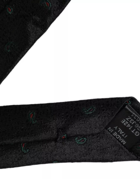 Black Fantasy 100% Silk Adjustable Men Tie Black Fantasy 100% Silk Adjustable Men Tie