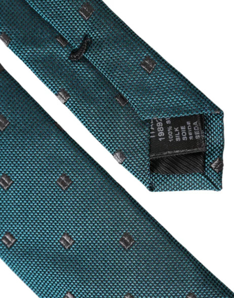 Green Patterned Silk Adjustable Men Tie Green Patterned Silk Adjustable Men Tie