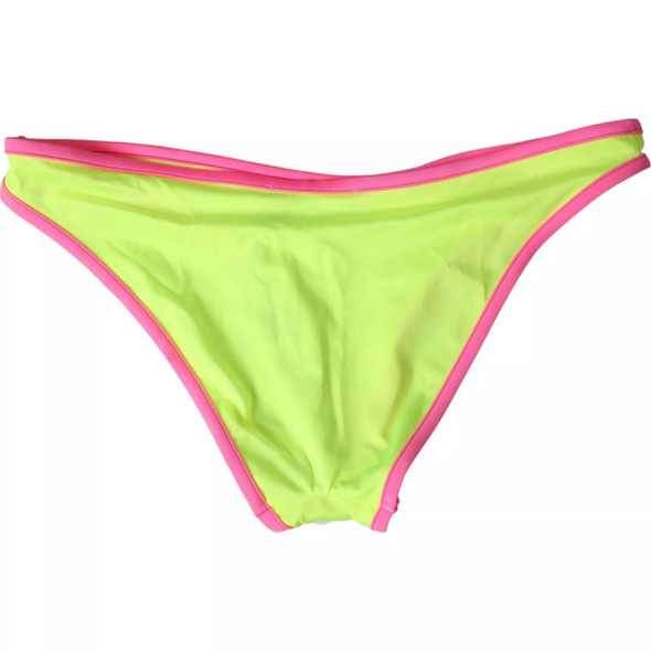Dolce & Gabbana Yellow Pink Nylon Swimwear Bottom Beachwear Bikini Dolce & Gabbana Yellow Pink Nylon Swimwear Bottom Beachwear Bikini