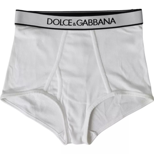White Cotton Stretch Branded Logo Underwear White Cotton Stretch Branded Logo Underwear