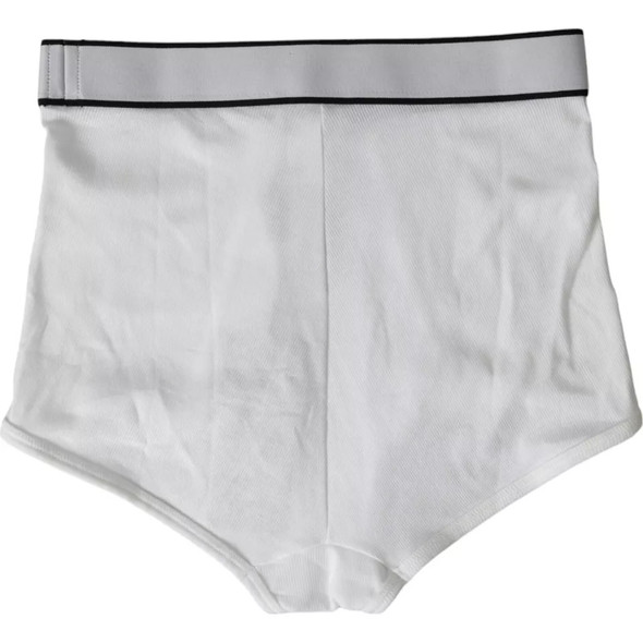 White Cotton Stretch Branded Logo Underwear White Cotton Stretch Branded Logo Underwear
