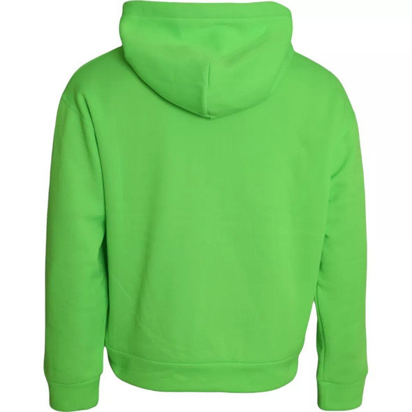 Dolce & Gabbana Green Logo Hooded Pullover Sweatshirt Sweater Dolce & Gabbana Green Logo Hooded Pullover Sweatshirt Sweater