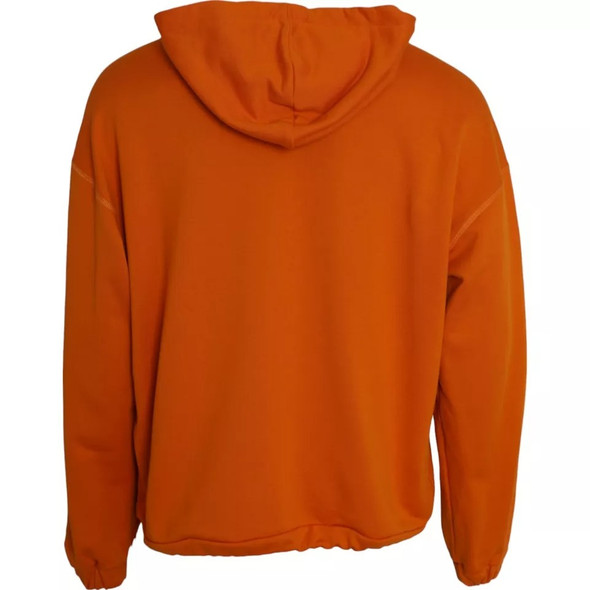 Dolce & Gabbana Orange Hooded Pullover Sweatshirt Sweater Dolce & Gabbana Orange Hooded Pullover Sweatshirt Sweater
