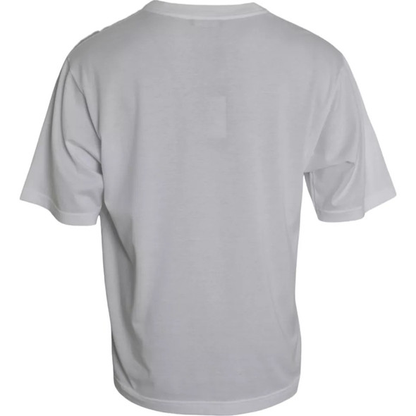 Dolce & Gabbana White Cotton Round Neck Short Sleeve T-shirt TSH86451 Dolce & Gabbana White Cotton Round Neck Short Sleeve T-shirt TSH86451