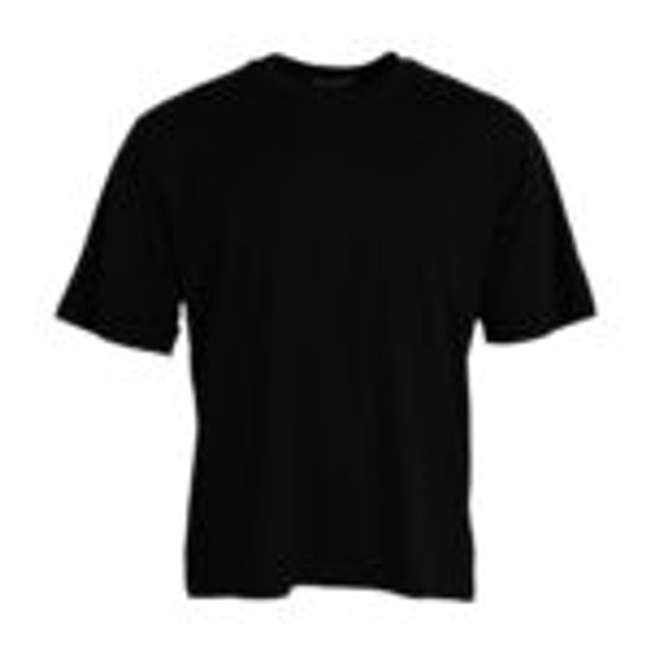 Black Cotton Round Neck Short Sleeves T-shirt Black Cotton Round Neck Short Sleeves T-shirt