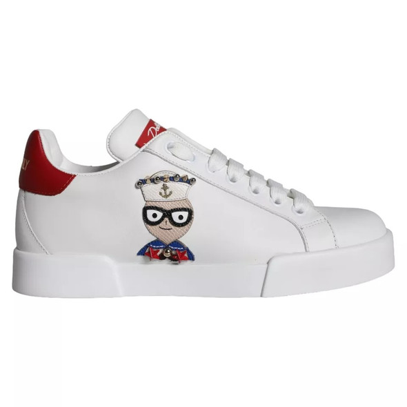 White Patch Calfskin Nappa Portofino Sneakers Shoes White Patch Calfskin Nappa Portofino Sneakers Shoes