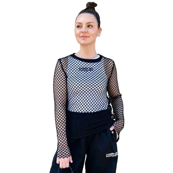 Black Polyester Tops & T-Shirt CO-13544 Black Polyester Tops & T-Shirt CO-13544