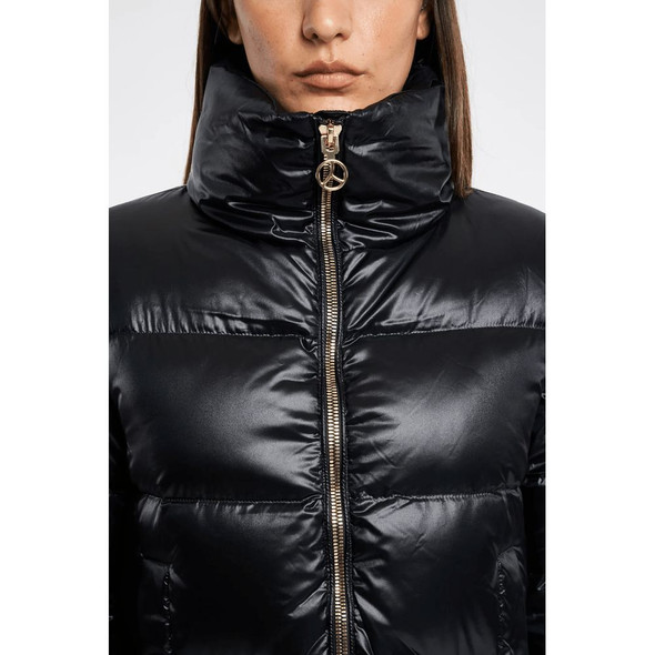 Black Polyester Jackets & Coat PE-13543 Black Polyester Jackets & Coat PE-13543