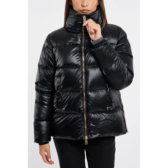 Black Polyester Jackets & Coat PE-13543 Black Polyester Jackets & Coat PE-13543