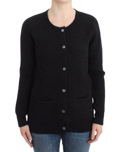 Black wool cardigan Black wool cardigan