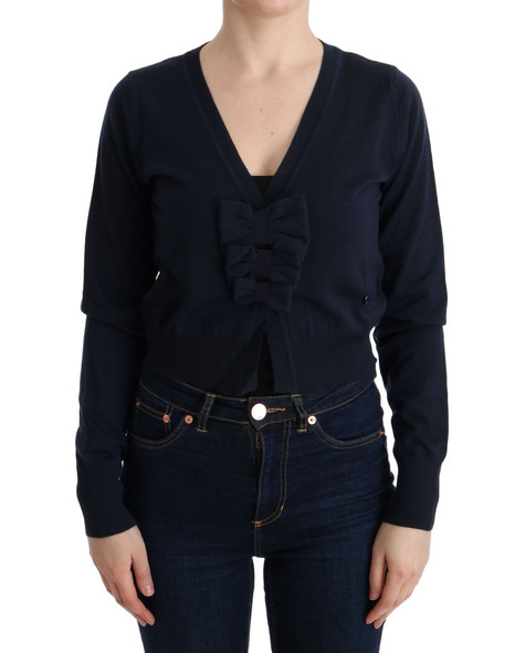 Blue Wool Blouse Sweater Blue Wool Blouse Sweater