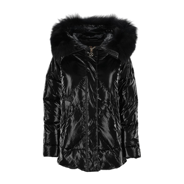 Black Polyester Jackets & Coat PE-13566 Black Polyester Jackets & Coat PE-13566