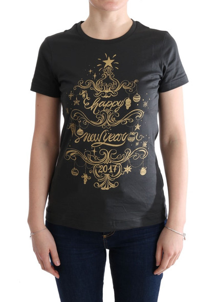 Gray Cotton 2017 Motive T-Shirt Gray Cotton 2017 Motive T-Shirt