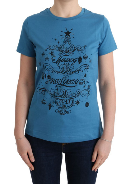 Blue Cotton 2017 Motive T-Shirt Blue Cotton 2017 Motive T-Shirt