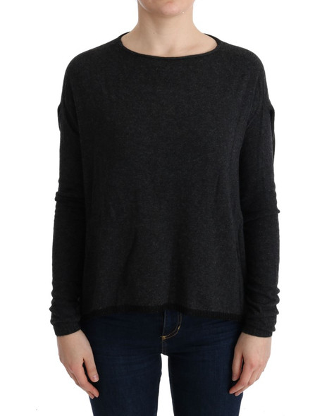 Costume National Gray Viscose Knitted Sweater Costume National Gray Viscose Knitted Sweater