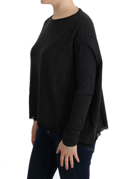 Costume National Gray Viscose Knitted Sweater Costume National Gray Viscose Knitted Sweater