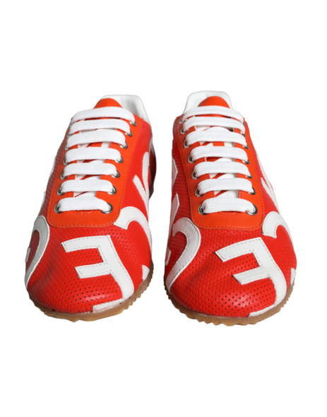 Red White Leather Logo Casual Sneakers Shoes Red White Leather Logo Casual Sneakers Shoes