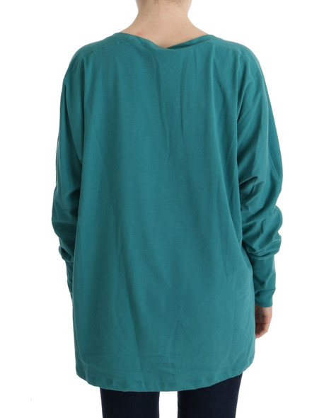 Green Cotton Oversized Sweater Green Cotton Oversized Sweater